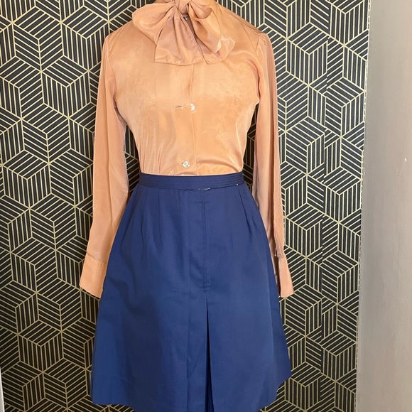 High Waisted Blue Shorts - Picture 2 of 3